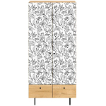 Шкаф с принтом Floral notes варинант исполнения - 2 | Loft Concept в Воронеже