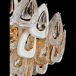 Люстра с многослойными белыми и прозрачными подвесками Character Chandelier варинант исполнения - 2 | Loft Concept в Воронеже