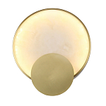 Бра в форме диска из бежевого алебастра Cryptocrystalline Stone варинант исполнения - 1 | Loft Concept в Воронеже