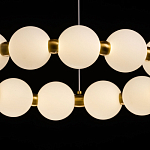 Люстра круглая с матовыми белыми шарами PEARLS Suspension варинант исполнения - 5 | Loft Concept в Воронеже