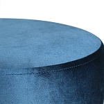 Пуф синий велюр на золотом металлическом основании Golden Belt варинант исполнения - 2 | Loft Concept в Воронеже