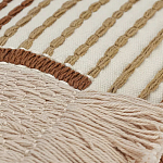 Чехол на подушку с вышивкой в виде геометрических узоров Beige Calista Rect варинант исполнения - 2 | Loft Concept в Воронеже