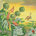 Обои ручная роспись Le Brésil Special Colourway варинант исполнения - 1 | Loft Concept в Воронеже