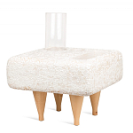 Керамический столик на деревянных ножках «Квадро» варинант исполнения - 2 | Loft Concept в Воронеже