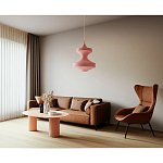 Подвесной вязаный розовый светильник «Моника» варинант исполнения - 3 | Loft Concept в Воронеже