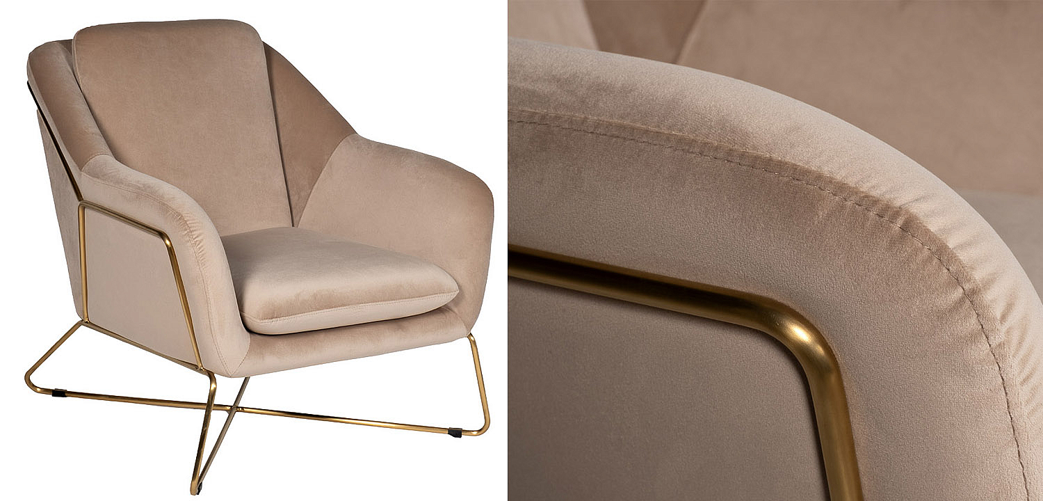 Кресло Umbra Armchair beige Кресло Umbra Armchair beige - Loft-Concept в Воронеже