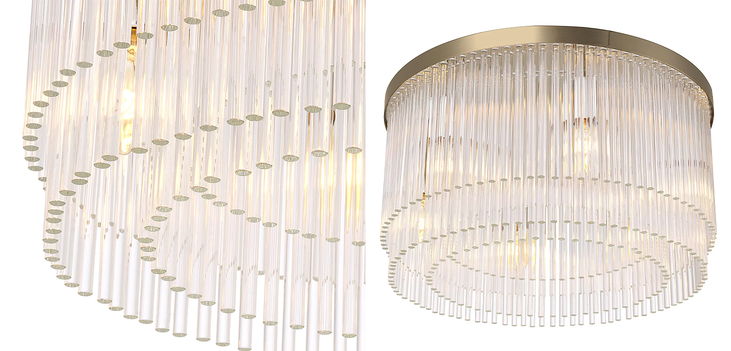 Потолочный светильник Eichholtz Ceiling Lamp Hector Brass Потолочный светильник Eichholtz Ceiling Lamp Hector Brass - Loft-Concept в Воронеже