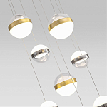 Люстра каскадная с 9-ю подвесами бронза и никель Peggy Futura lamp варинант исполнения - 3 | Loft Concept в Воронеже