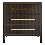 Комод Primo с 3 выдвижными ящиками Темный орех варинант исполнения - 7 | Loft Concept в Воронеже