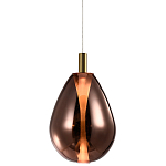 Подвесной светильник со стеклянным плафоном в форме капли NAOMI drop copper варинант исполнения - 3 | Loft Concept в Воронеже