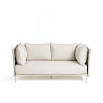 Диван садовый с плетеными ремешками и спинкой  Kleo варинант исполнения - 2 | Loft Concept в Воронеже