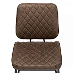 Стул с темно-коричневой обивкой из экокожи Benderson варинант исполнения - 5 | Loft Concept в Воронеже