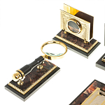 Настольный письменный набор из яшмы и долерита с декором в виде коня Manager Organizer варинант исполнения - 6 | Loft Concept в Воронеже