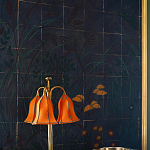 Обои ручная роспись Tsukimi Original colourway on gilded silk with antiquing варинант исполнения - 3 | Loft Concept в Воронеже