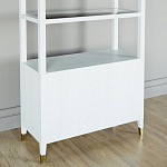 Стеллаж со стеклянными полками Elsa Dreams White варинант исполнения - 7 | Loft Concept в Воронеже