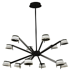 Люстра черного цвета на штанге Noir Supernova варинант исполнения - 2 | Loft Concept в Воронеже