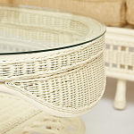 Комплект уличной мебели из ротанга Clara белый варинант исполнения - 12 | Loft Concept в Воронеже