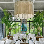 Люстра белая плетеная с кисточками Boho Tassel Chandelier варинант исполнения - 3 | Loft Concept в Воронеже