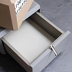 Консоль с зеркалом и  3-мя вращающимися ящиками Eloida варинант исполнения - 4 | Loft Concept в Воронеже