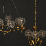 Люстра круглая с декором в виде цветков одуванчика Hanging Dandelion варинант исполнения - 6 | Loft Concept в Воронеже