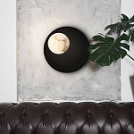 Бра с овальным основанием золотого цвета  и плафоном из алебастра Shaw Lighting варинант исполнения - 4 | Loft Concept в Воронеже