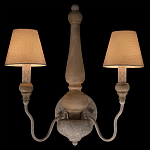 Бра с двумя конусовидными тканевыми абажурами Neighborhood варинант исполнения - 2 | Loft Concept в Воронеже