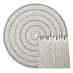 Художественный Гобелен Макраме White Disk Harmony варинант исполнения - 4 | Loft Concept в Воронеже