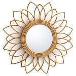 Зеркало из ротанга в форме цветка WICKER MIRROR 65  варинант исполнения - 1 | Loft Concept в Воронеже