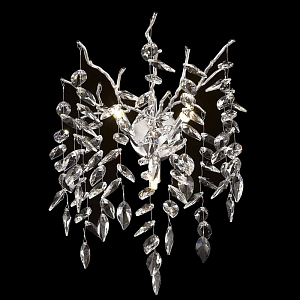 Бра Leaves Crystal Nikel