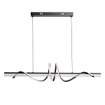 Люстра линейная черного цвета с волнообразным металлическим элементом Luke Lampco Tracer Lamp варинант исполнения - 2 | Loft Concept в Воронеже