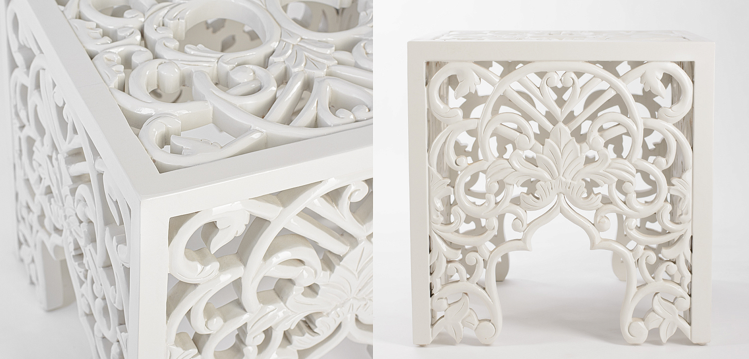 Приставной стол Side Table White lace Приставной стол Side Table White lace - Loft-Concept в Воронеже