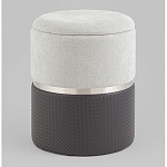 Пуф Mauldine с ящиком серо-черный с экокожей варинант исполнения - 1 | Loft Concept в Воронеже