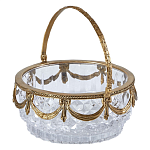 Корзиночка из прозрачного стекла с бронзовой ручкой Eden Garden варинант исполнения - 1 | Loft Concept в Воронеже