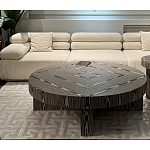 Столик журнальный круглый с полосатым узором Zebroids варинант исполнения - 5 | Loft Concept в Воронеже