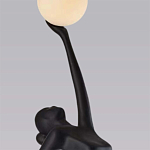 Торшер черная статуэтка Девушка Girl Carries Light Balls варинант исполнения - 1 | Loft Concept в Воронеже