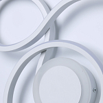 Бра белого цвета с изогнутыми световыми линиями и круглым основанием Luke Lampco Tracer Lamp варинант исполнения - 5 | Loft Concept в Воронеже