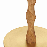 Торшер с цилиндрическим тканевым абажуром на каркасе волнистой формы Rotation варинант исполнения - 2 | Loft Concept в Воронеже