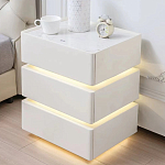 Умная прикроватная тумба с беспроводной зарядкой и подсветкой Smart Bedside Table варинант исполнения - 4 | Loft Concept в Воронеже