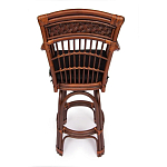 Барный стул из ротанга Eloise коричневый варинант исполнения - 4 | Loft Concept в Воронеже