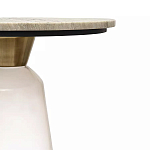 Кофейный столик с прозрачным основанием и столешницей с мраморным узором Transparent Base варинант исполнения - 2 | Loft Concept в Воронеже