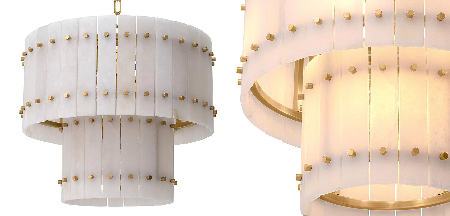 Люстра Eichholtz Chandelier Ruby S Alabaster Люстра Eichholtz Chandelier Ruby S Alabaster - Loft-Concept в Воронеже