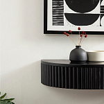 Прикроватный подвесной столик с ящиком черный Bedside Hanging Table варинант исполнения - 5 | Loft Concept в Воронеже