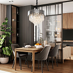 Люстра с хрустальным декором Luxxu Crystal Chrome Chandelier варинант исполнения - 3 | Loft Concept в Воронеже