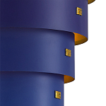 Подвесной светильник фигурный синий из 4-х широких колец Alternating Rings варинант исполнения - 2 | Loft Concept в Воронеже