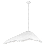 Подвесной светильник с асимметричным волнообразным абажуром и фактурной бахромой по краю Tactile Line варинант исполнения - 12 | Loft Concept в Воронеже