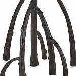 Торшер с цилиндрическим абажуром на каркасе в виде корня растения Curling Light варинант исполнения - 3 | Loft Concept в Воронеже