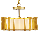 Потолочный светильник круглый с каркасом в форме треугольников и тканевым абажуром Brutal Light варинант исполнения - 1 | Loft Concept в Воронеже