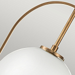 Подвесной светильник с белым плафоном в форме шара в арочной подвеске Hinkley варинант исполнения - 17 | Loft Concept в Воронеже