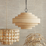 Люстра с каскадом из круглых декоративных элементов Texture Discs варинант исполнения - 4 | Loft Concept в Воронеже