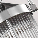 Подвесной светильник цвета хром с рифленым стеклянным цилиндрическим плафоном в современном стиле Feiss варинант исполнения - 5 | Loft Concept в Воронеже